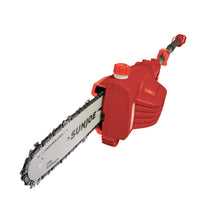 Load image into Gallery viewer, Sun Joe iON8PS2-LT-RED 40-Volt iONMAX Cordless Telescoping Multi-Angle Pole Chain Saw Kit | 8-inch | W/ 2.5-Ah Battery and Charger (Red)