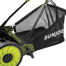 Load image into Gallery viewer, Sun Joe MJ500M Manual Reel Mower w/ Grass Catcher | 16 inch