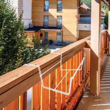 Load image into Gallery viewer, Sun Joe Deco Joe Adjustable Flower Box Holder in White