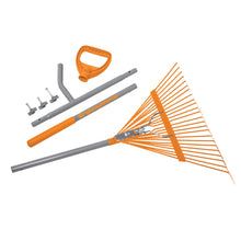 Load image into Gallery viewer, Ergie Systems ERG-LFRK24 Steel Shaft Strain Reducing Steel Leaf Rake | 54-Inch Shaft | 24 Tines