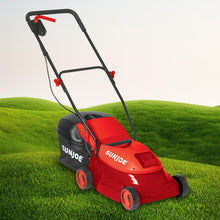 Load image into Gallery viewer, Sun Joe MJ401C-XR-RED-RM Cordless Lawn Mower | 14 inch | 28V | 5 Ah | Brushless Motor (Certified Refurbished) (Red)