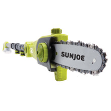 Load image into Gallery viewer, Sun Joe 24V-PS8-LTE 24-Volt iON+ Cordless Telescoping Pole Chainsaw Kit | 8-Inch | W/ 2.0-Ah Battery and Charger