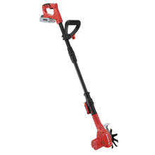 Load image into Gallery viewer, Sun Joe SJ-WD24V-RED 24-Volt iON+ Cordless Telescoping Cultivator/Weeder Kit | W/ 2.0-Ah Battery and Charger (Red)