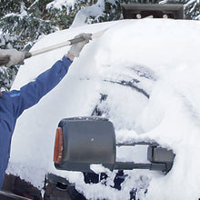 Load image into Gallery viewer, Snow Joe Illum-n-Broom LED lighted 4-in-1 Snow Broom + Ice Scraper (Black) (Certified Refurbished)