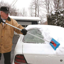 Load image into Gallery viewer, SnoBrum SNOBRUM-AUTO Snow Removal Tool | Polyethylene Foam Blade | Telescoping