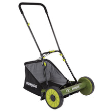 Load image into Gallery viewer, Sun Joe MJ500M Manual Reel Mower w/ Grass Catcher | 16 inch