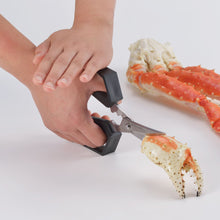 Load image into Gallery viewer, Nisaku OSHIBASAMI Stainless Steel Scissor, Black