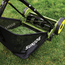 Load image into Gallery viewer, Sun Joe MJ500M Manual Reel Mower w/ Grass Catcher | 16 inch