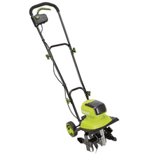 Load image into Gallery viewer, Sun Joe iON12TL 40-Volt iONMAX Cordless Garden Tiller/Cultivator Kit | 12-Inch | W/ 4.0-Ah Battery and Charger