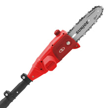 Load image into Gallery viewer, Sun Joe 20VIONLT-PS8-RED iON Cordless Telescoping Pole Chain Saw Kit | 8-inch | W/ 2.5-Ah Battery and Charger (Red)
