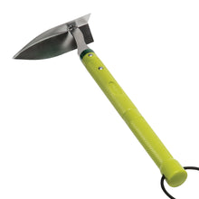 Load image into Gallery viewer, Sun Joe SJHH1904 Hori-Hori Landscaping Triangle Hoe | 5.5 In | Stainless Steel
