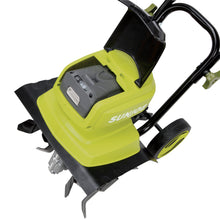 Load image into Gallery viewer, Sun Joe iON12TL 40-Volt iONMAX Cordless Garden Tiller/Cultivator Kit | 12-Inch | W/ 4.0-Ah Battery and Charger
