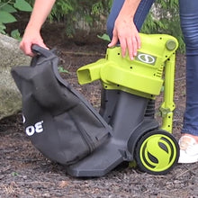 Load image into Gallery viewer, Sun Joe SBJ803E 14-Amp Electric 3-in-1 Walk Behind Outdoor Vacuum/Blower/Mulcher
