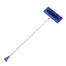 Load image into Gallery viewer, Snow Joe SJBLZD Original 2-in-1 Snow Broom with 18-Inch 3rd Party Tested Scratch Free Foam Head + Large Ice Scraper, Blue
