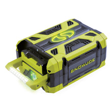 Load image into Gallery viewer, Snow Joe + Sun Joe iON100V-5AMP Lithium-iON Battery | 100-Volt | 5.0-Ah | Dual USB Ports for Advanced Smart Phone Charging
