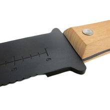 Load image into Gallery viewer, Sun Joe SJHH1901 Hori-Hori Landscaping Digging Tool | 6.5 in | Carbon Steel | Serrated Edge | Ruler | Sheath
