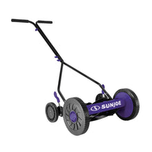 Load image into Gallery viewer, Sun Joe MJ503M-PRP-RM Manual Reel Mower | 14-Inch | Quad Wheel | 9-Position (Purple) (Certified Refurbished)
