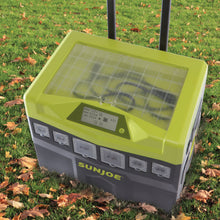 Load image into Gallery viewer, Sun Joe SJ1440SG Battery Powered Portable Indoor and Outdoor Inverter Generator | 1440 Watt | Wheel Kit
