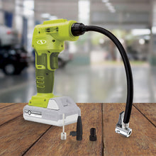 Load image into Gallery viewer, Sun Joe AIRJ24C-SJG Portable Digital Cordless Air Compressor with Nozzle Adapters and Case | 24-Volt | 2.0-Ah (Sun Joe Green)
